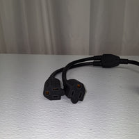 Dumble 3-Prong “Y” Splitter Cable Power Extension Cord – 125V 15A (RVS-820923)