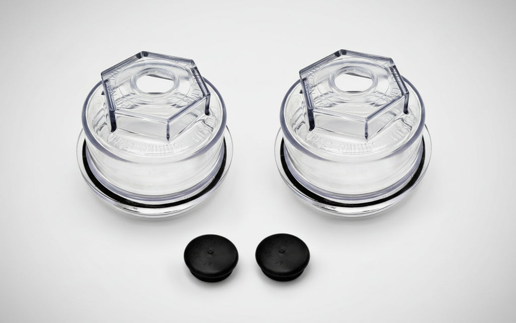 Rockwell 3.75" Oil Cap Assembly (Pair) – Fits 9K–16K Drums (RW12011-2)