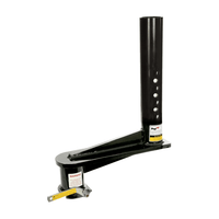 Bulldog 24,000 lb Gooseneck Coupler – Adjustable Trailer Round Tube – 16" Offset (SB116)