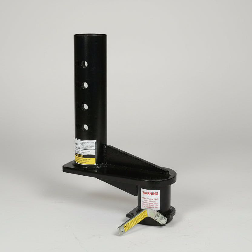 Bulldog 24,000 lb Gooseneck Coupler – Adjustable Trailer Round Tube – 16" Offset (SB116)