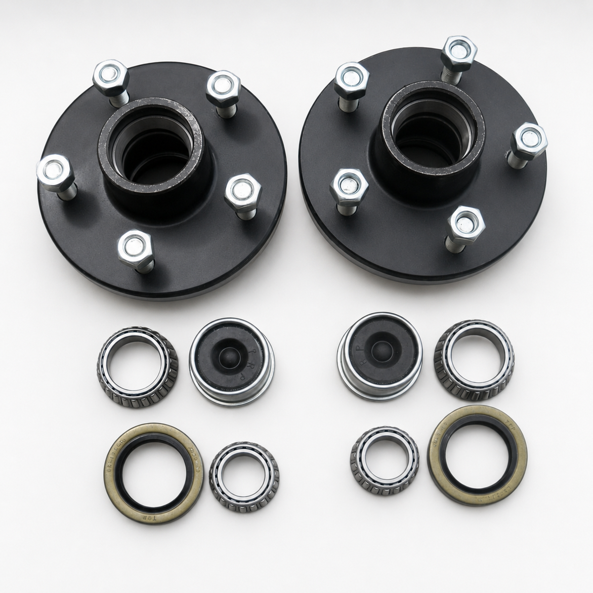 2- 5x4.75 Idler Hubs w/ 3500# Bearing Kits Replace Trailer Axle fits Dexter (SH2RV5475-KITX2)