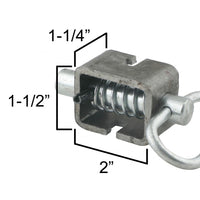Weld On Spring Latch 5/8" Pin for Utility Ramp Trailers (SL58W)