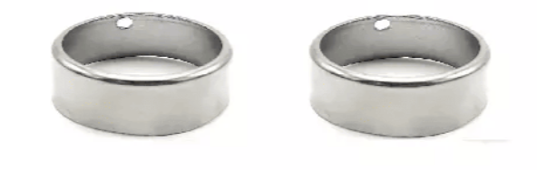 Pair of Stainless Steel Wear Sleeve Ring W/Lube Hole UFP 5200 6000 Trailer Axle Grease Seal 2.125" OD 2.03" ID (33304U-2)