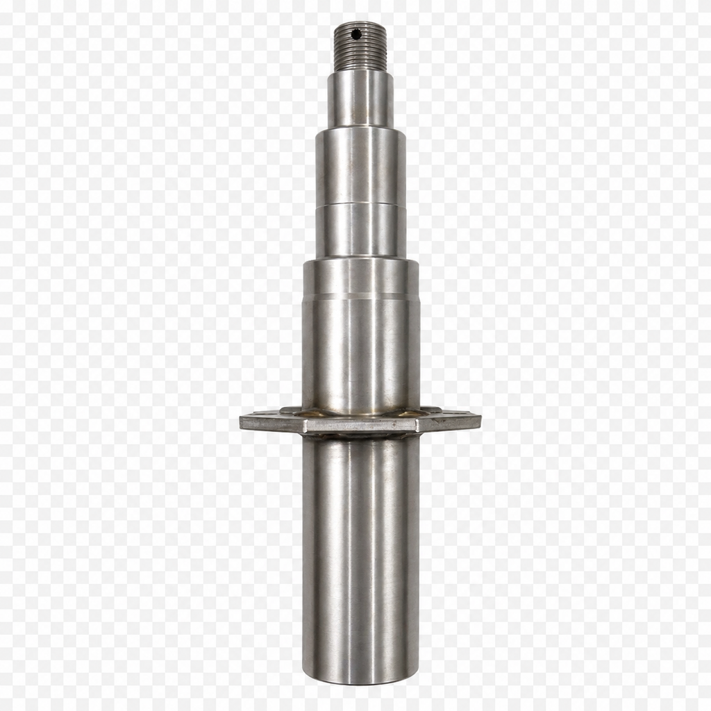 #42 Weld-On Spindle - 7000lb Capacity - 2.25" Flanged Round Tail (SP-22542F-7.21)