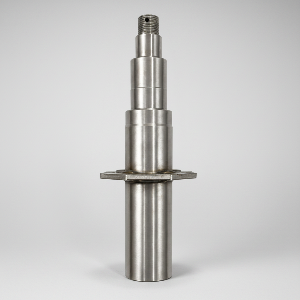 #42 Weld-On Spindle - 7000lb Capacity - 2.25" Flanged Round Tail (SP-22542F-7.21)