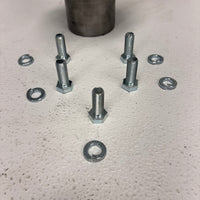 7K #42 Round EZ-Lube Trailer Axle Spindle Kit – 2.50" Weld-On Brake Flange with Hardware (SP-25042FZ-225-DD-KIT)