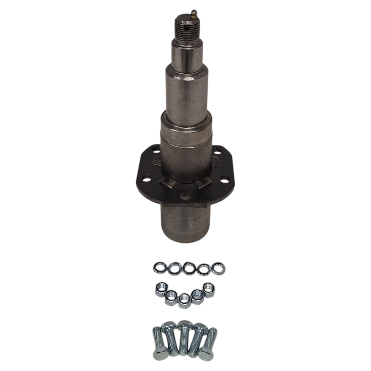 7K #42 Round EZ-Lube Trailer Axle Spindle Kit – 2.50" Weld-On Brake Flange with Hardware (SP-25042FZ-225-DD-KIT)