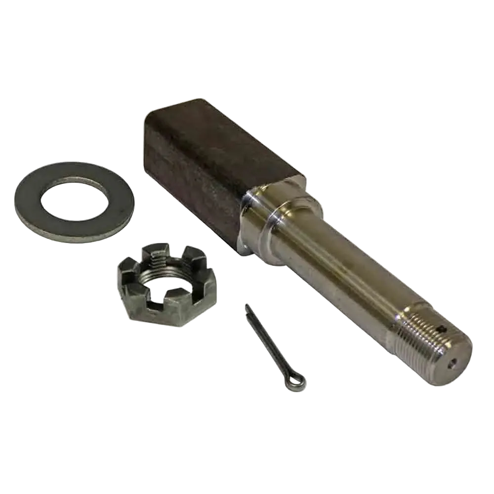 Square Bar Straight Spindle for 2,000 lb Trailer Axles  (SP-150BT16-SQ-KIT)
