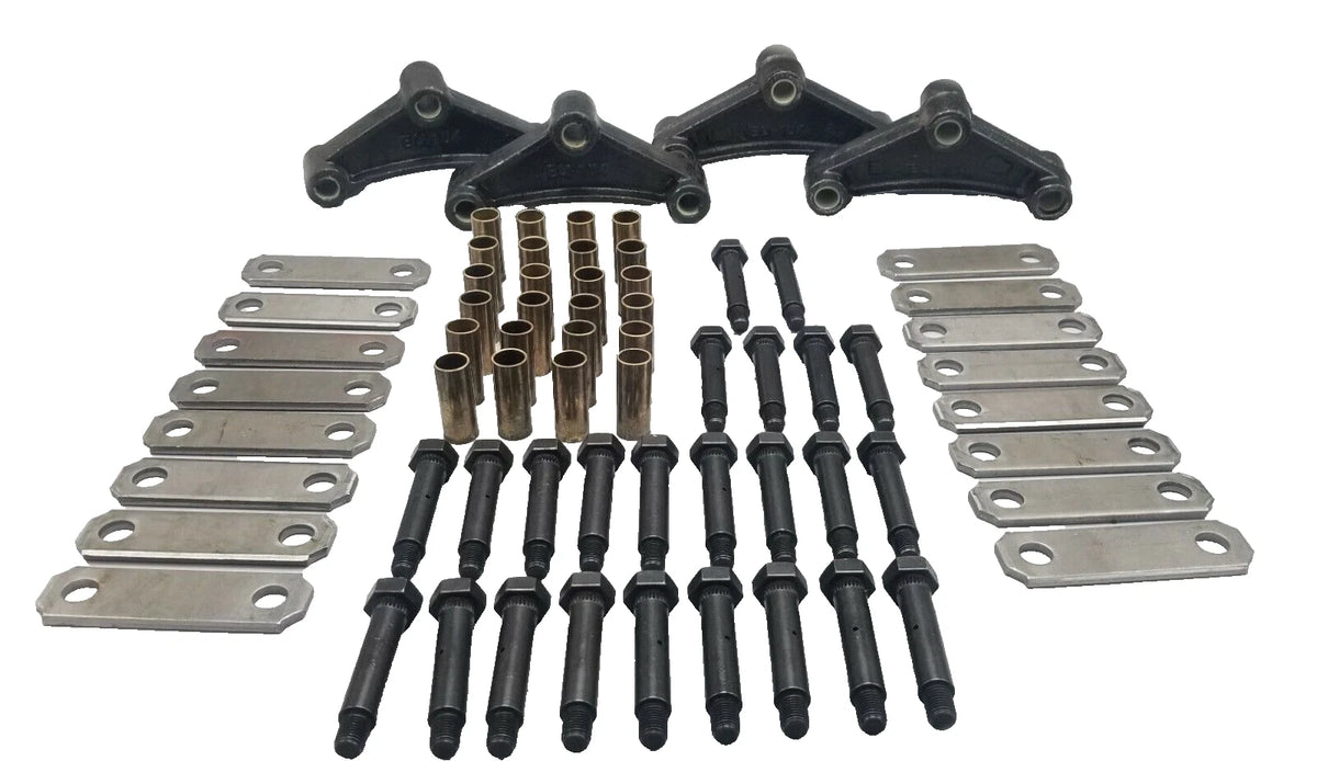Shackle Rebuild Kit Triaxle with 356, Bronze Bushings, Wet Bolts, 2.562" Shackles (SRK-3A-WB-356-BB)