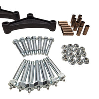 Tandem Axle Wet Bolt Suspension Rebuild Kit with EQ-E1 Equalizers, Brass Bushings & 3.125" Shackle Straps (SRK-TA-WB-LE-BB-3125)