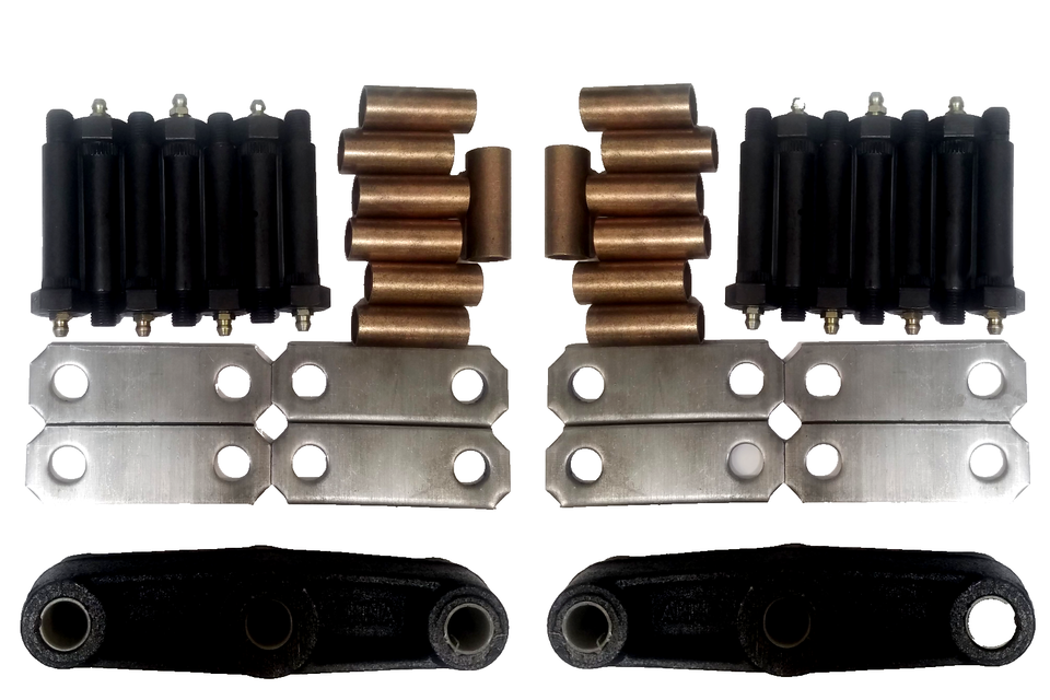 Shackle Rebuild Kit Tandem 5.5" EQ-R2 Wet Bolt 3" Metal Bushings Trailer Axle (SRK-TA-WB-BB-R2)