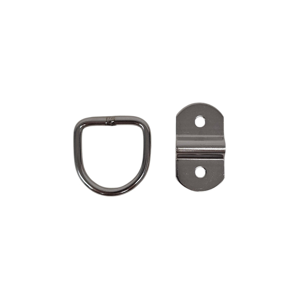 3/16" Stainless Steel Tie Down Lashing D Rings 1000# Rated Trailer (SS10)