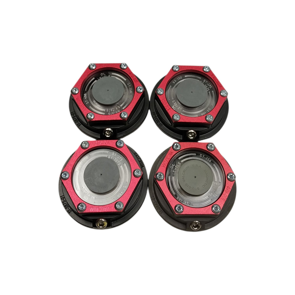FOUR 2-7/8" Valcrum Aluminum Hub Cap AL-KO 7K-8K Trailer Axle Grease/Oil 568268 (ST-2875A-LOTOF4)