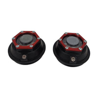 TWO 3.5" Valcrum Aluminum Hub Cap Fits 9K-10K GD Trailer Axle Oil 21-88 Dexter (ST-350-LOTOF2)