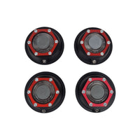 FOUR 3.5" Valcrum Aluminum Hub Cap Fits 9K-10K GD Trailer Axle Oil 21-88 Dexter (ST-350-LOTOF4)