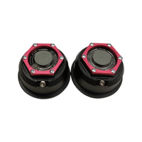 TWO 3-3/4" Valcrum Aluminum Hub Cap ALKO 9K-16K Trailer Axle Grease/Oil 12011 (ST-375-LOTOF2)