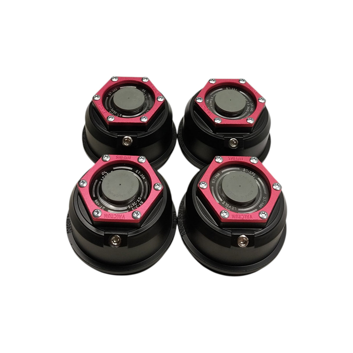 FOUR 3-3/4" Valcrum Aluminum Hub Cap ALKO 9K-16K Trailer Axle Grease/Oil 12011 (ST-375-LOTOF4)