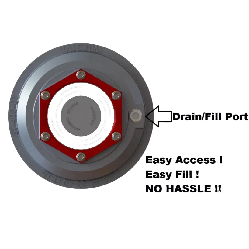 ONE 4" Valcrum Aluminum Hub Cap 10K 12K 15K Trailer Axle Grease/Oil 21-36 Dexter (ST-400)