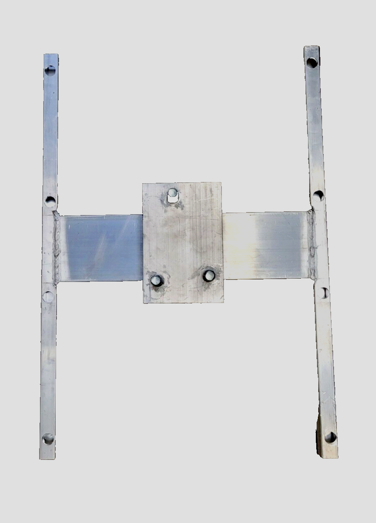 Custom 5 Lug R & P Aluminum Trailer Spare Tire Wall Mount Bracket 16" stud spacing (STC-AH-16-KIT)