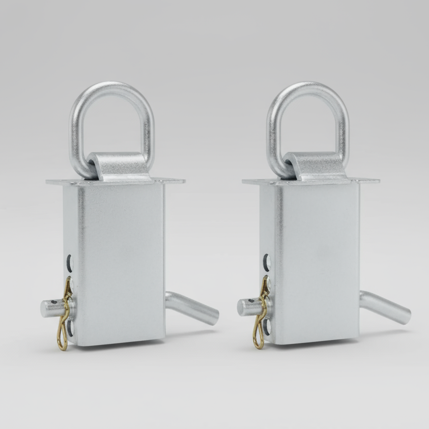 Adjustable Stake Pocket D-Ring Tie-Down — Zinc-Coated — 5400 lb WLL (STK-DR-2)