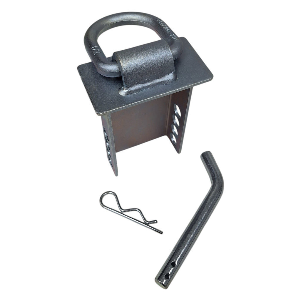 Adjustable Stake Pocket D-Ring Tie-Down — Zinc-Coated — 5400 lb WLL (STK-DR-2)