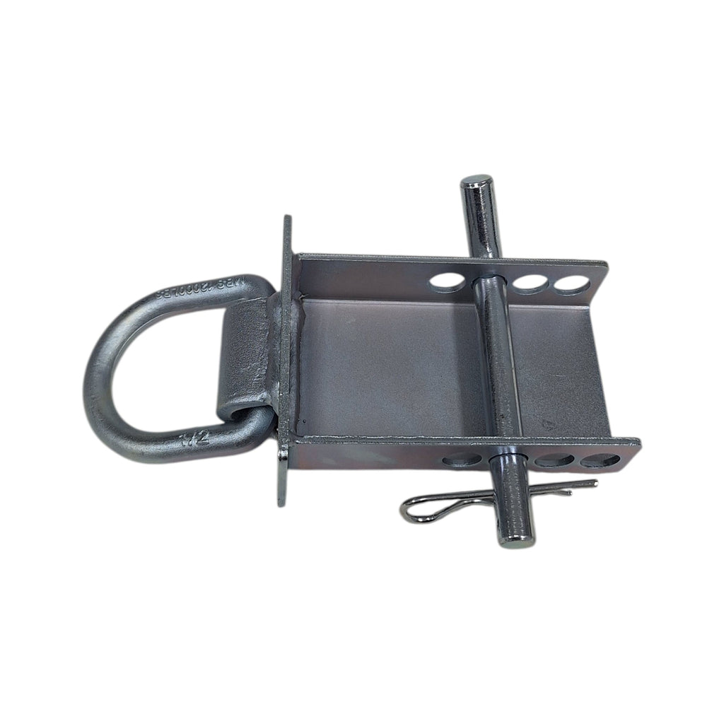 Adjustable Stake Pocket D-Ring Tie-Down — Zinc-Coated — 5400 lb WLL (STK-DR-2)