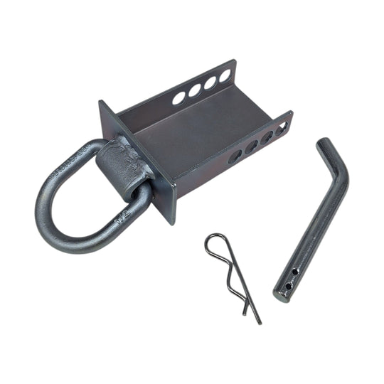 Adjustable Stake Pocket D-Ring Tie-Down — Zinc-Coated — 5400 lb WLL (STK-DR-2)