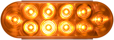 Optronics Amber Stop Turn Tail 10 Diodes Grommet Mounted PL-3 Connection Submersible (STL72AB)