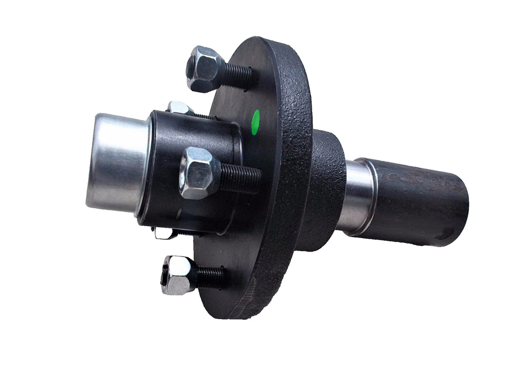3500 lb Stub Axle End Kit – 5 on 4.75 Bolt Pattern – Complete Hub & Spindle Assembly (STUB-84-5475-H)