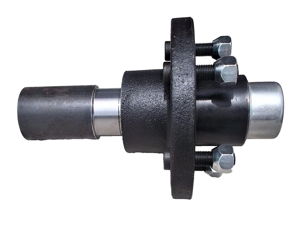 3500 lb Stub Axle End Kit – 5 on 4.75 Bolt Pattern – Complete Hub & Spindle Assembly (STUB-84-5475-H)