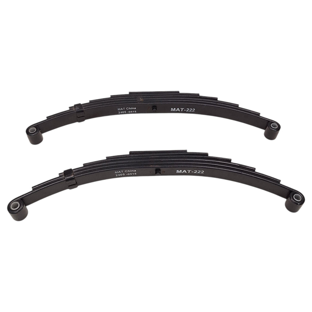 Pair - 2650# Trailer Leaf Spring for 5000# Axles 24.88" Long 3.38" Arch Camper 6 Leaf (SW6-2)
