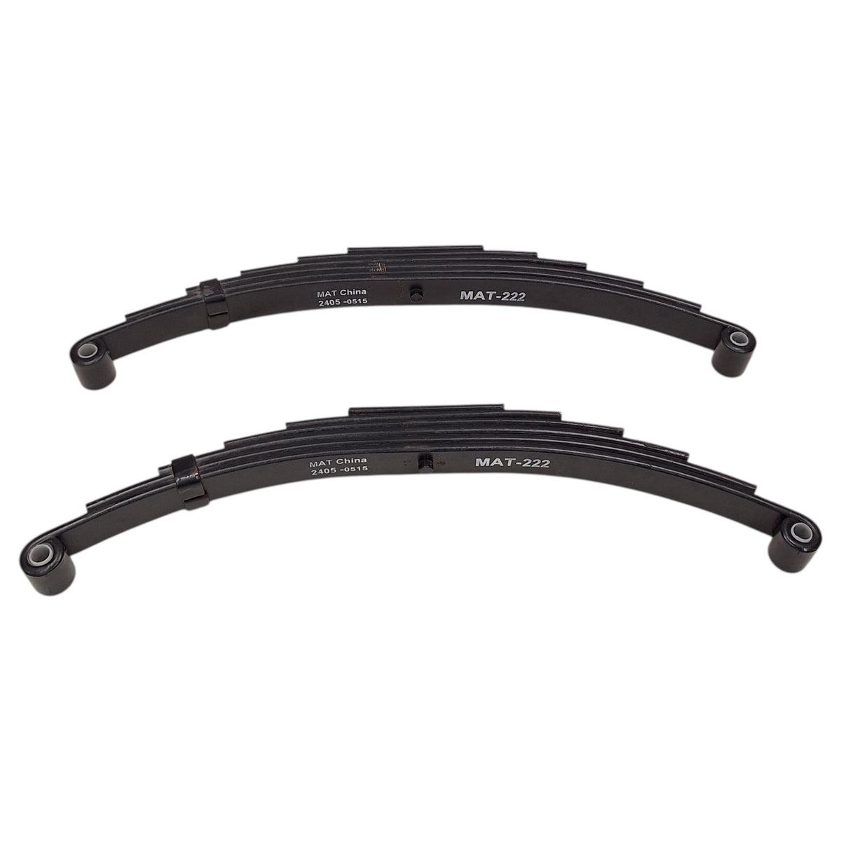 Pair - 2650# Trailer Leaf Spring for 5000# Axles 24.88" Long 3.38" Arch Camper 6 Leaf (SW6-2)