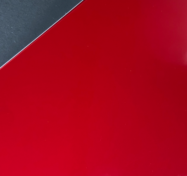 Red 49" x 96" Flat Aluminum Trailer Skin Panel - 0.030"