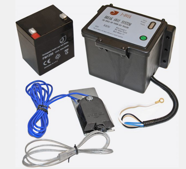 Jammy, Top Load Side Mount LED Breakaway System, Can be used as Junction Box, LED Tester, Kit includes J-ELEC Breakaway Switch & 12 Volt/5 Amp Battery (J-BWEK)