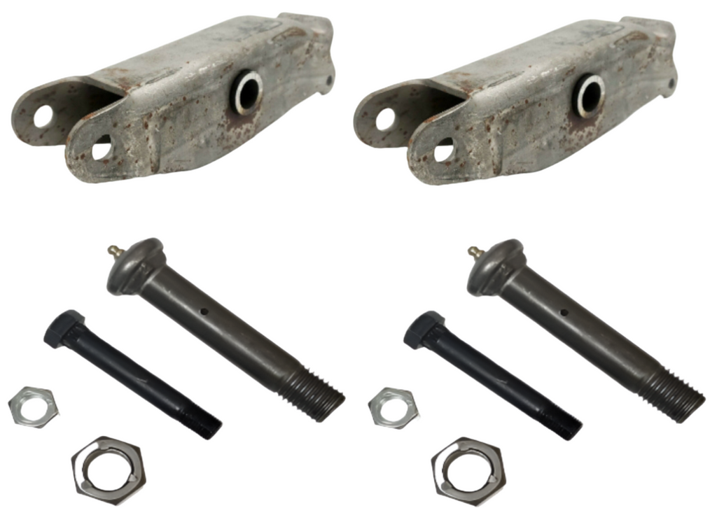 Pair of Dexter Equalizer 10" Slipper 33" Trailer Axle Fish 2" Spring Swan w Bolts 13-4 (013-004-00-KIT-PAIR)