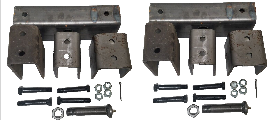 Tandem Axle Spring Hanger 11" Suspension Kit for 2" Slipper Springs 5200 6000 7000 (AP2T3L-11)