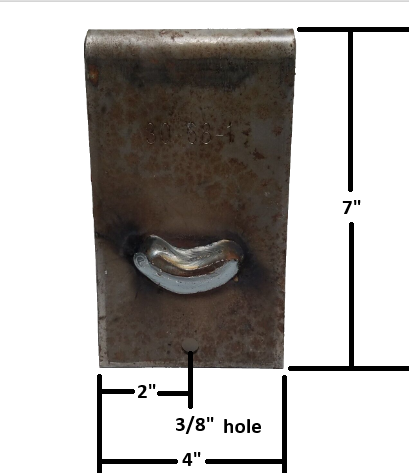 Dexter Single-Axle Trailer Hanger Kit for 2" Slipper Springs - 5" Front, 6-3/8" Rear (HAP-105-00)