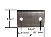 Dexter Single-Axle Trailer Hanger Kit for 2" Slipper Springs - 5" Front, 6-3/8" Rear (HAP-105-00)