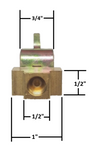 Titan Brake Actuator Line T Connector Hydraulic Drum Brake/Disc Brake 0778500 (T0778500)