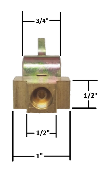 Titan Brake Actuator Line T Connector Hydraulic Drum Brake/Disc Brake 0778500 (T0778500)