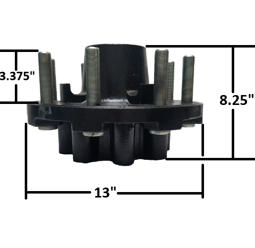 Replacement 15k Hub fits Dexter 2-Piece 008-401-05 Trailer Axle 8x275mm (RVI-16K-8275-M22)