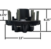 Dexter 15K Hub Kit D150 Axle 8 Lug X 275mm Trailer Axle fits 9-28 Drum 8-401 Hub (008-401-05-CAP-KIT)