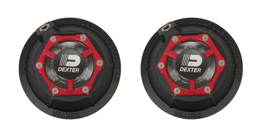 Two - Dexter FORTRESS 4" Diameter Oil Cap for 10-15K Axles (21-36) Replacement (K21-301-00-PAIR)