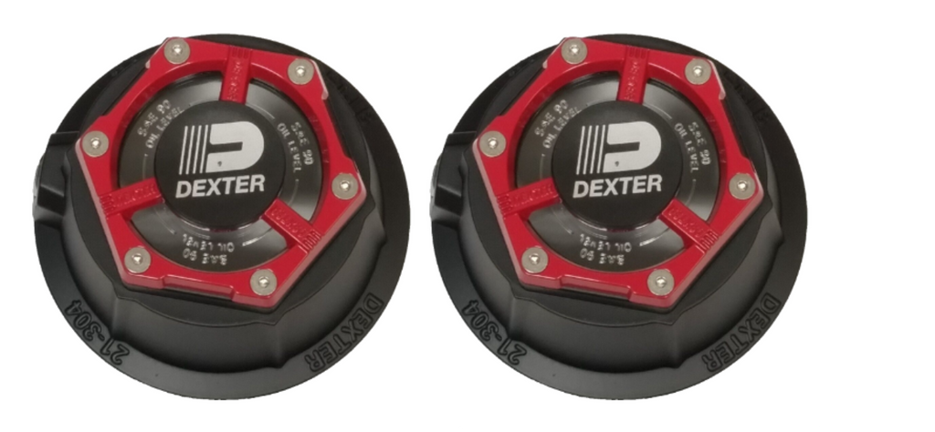 2 - Dexter FORTRESS 3.75" Diameter Aluminum Oil Cap for 10,000-16,000 lb axles (K21-304-00-PAIR)