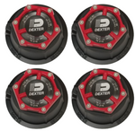 4 - Dexter FORTRESS 3.75" Diameter Aluminum Oil Cap for 10,000-16,000 lb axles (K21-304-00-FOUR)