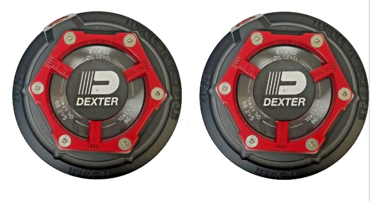 2 - Dexter FORTRESS 3.5" Diameter Aluminum 21-88 Oil Cap for 9-10,000lb axles (K21-302-00-PAIR)