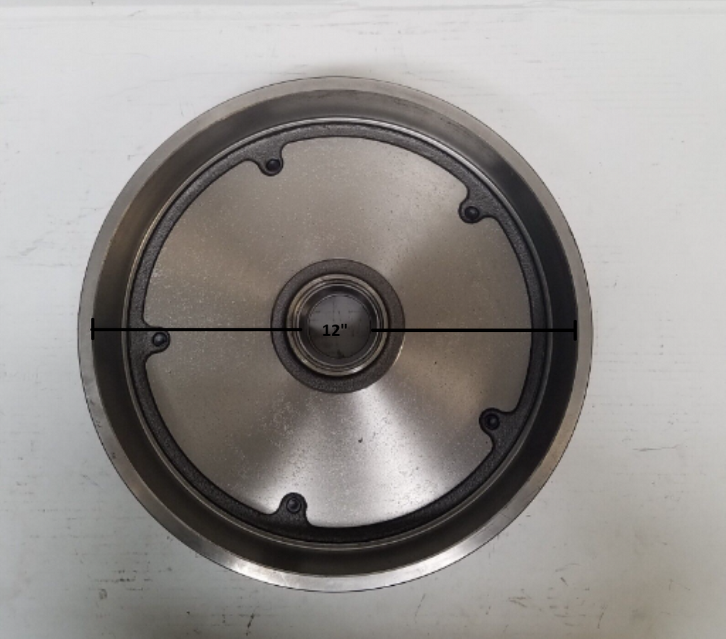 Hub Drum, , 5 Lug, 12x2, True Mobile Home,  Demountable Hub, With Bolts/ Wedges Dexter Part Number 8-222 008-222-24 NO Bearings Included LM67048 L68149 010-040-00 (MHD-112459-RCB)