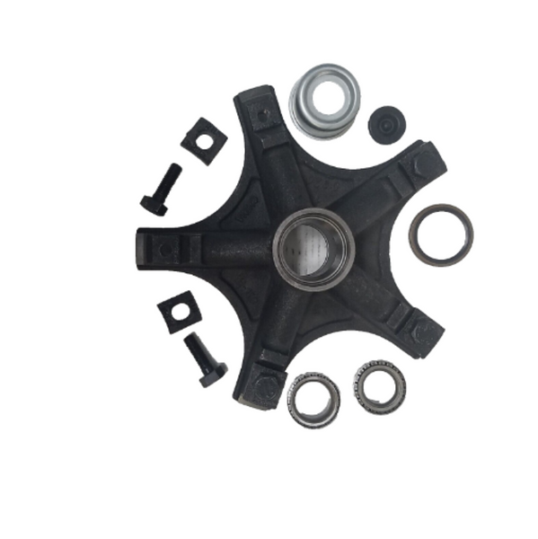 Mobile Home Style Idler Hub 5 Lug Cupped with Bearings, Replaces Dexter OEM 008-261-24(MHI-122458-RCB-KIT)