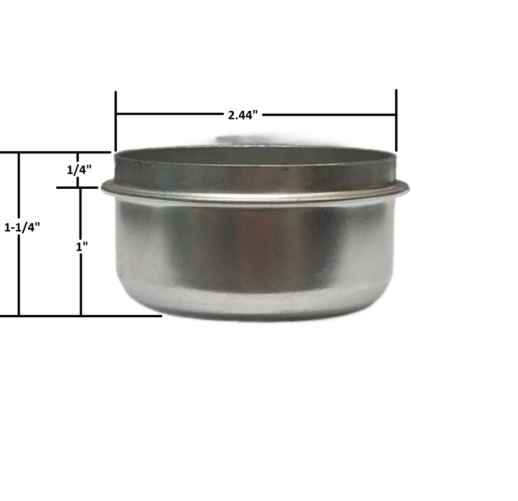 6 Lug Non EZ Lube 2.44" Dust Cap Solid (DC-250)