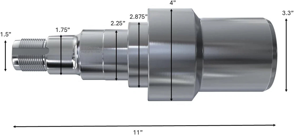 10,000 lb General Duty Axle Spindle — Fits Dexter 10K Axles (TAD10KGD)